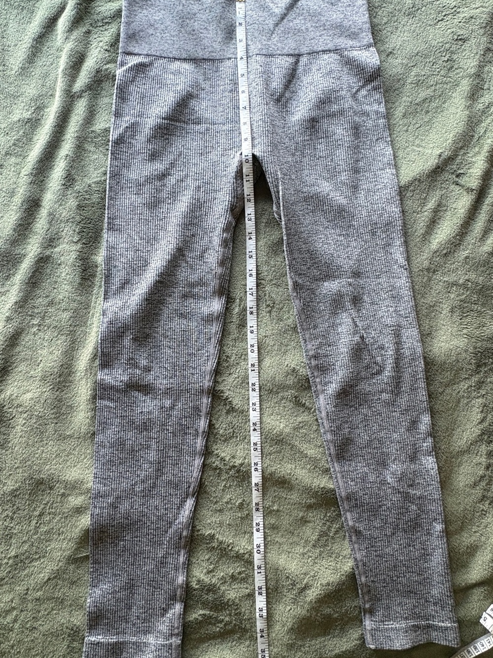 Colsie Grey Ribbed High-Waist Women’s Leggings